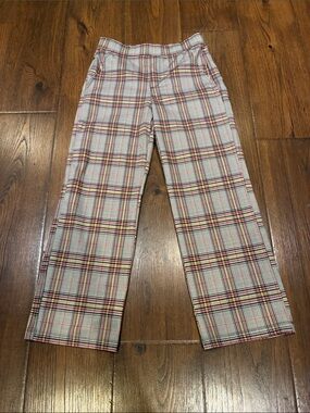 Sanctuary White Plaid Chinos with Red & Yellow Windowpane
